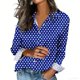 thumbnail image 2 of Camisetas de Manga Larga para las Mujeres Impreso Casual Suelto Cardigan Poliéster Longitud Regular de las Mujeres Larga Chaqueta de Invierno sin Capucha, 2 of 5