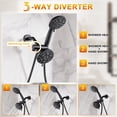 thumbnail image 6 of Wowow Single-Handle 7-Spray Shower Faucet 1.8 GPM with Dual Shower Adjustable Heads in Oil Rubbed Bronze (Valve Included), 6 of 8