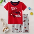 thumbnail image 2 of Boys Clothes Size 6/7 Baby Boys Summer Clothes 6 12 18 24 Month 2T 3T 4T Toddler Outfits Farm Tractor Waffle Knit Tshirt and Shorts Set, 2 of 6