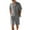 Gray, variant on Mlqidk Men Linen Sets Outfits 2 Piece Beach Casual Short Sleeve Button Down Shirts Fashion Shorts Sets Summer Outfits Black S