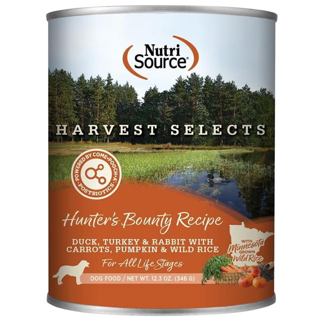 Nutrisource 872743 12.3 oz Harvest Selects Hunters Bounty Dog Cans MP12 Case - Pack of 12
