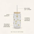 thumbnail image 3 of Just Feed Me by Jessie James Decker 4-Piece 18oz Embossed Lemon Can Sipper Tumbler with Straw Set, 3 of 9