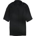 thumbnail image 1 of Blusa tipo Túnica Alfani con lengüeta enrollable para mujer negro 1X, 1 of 1