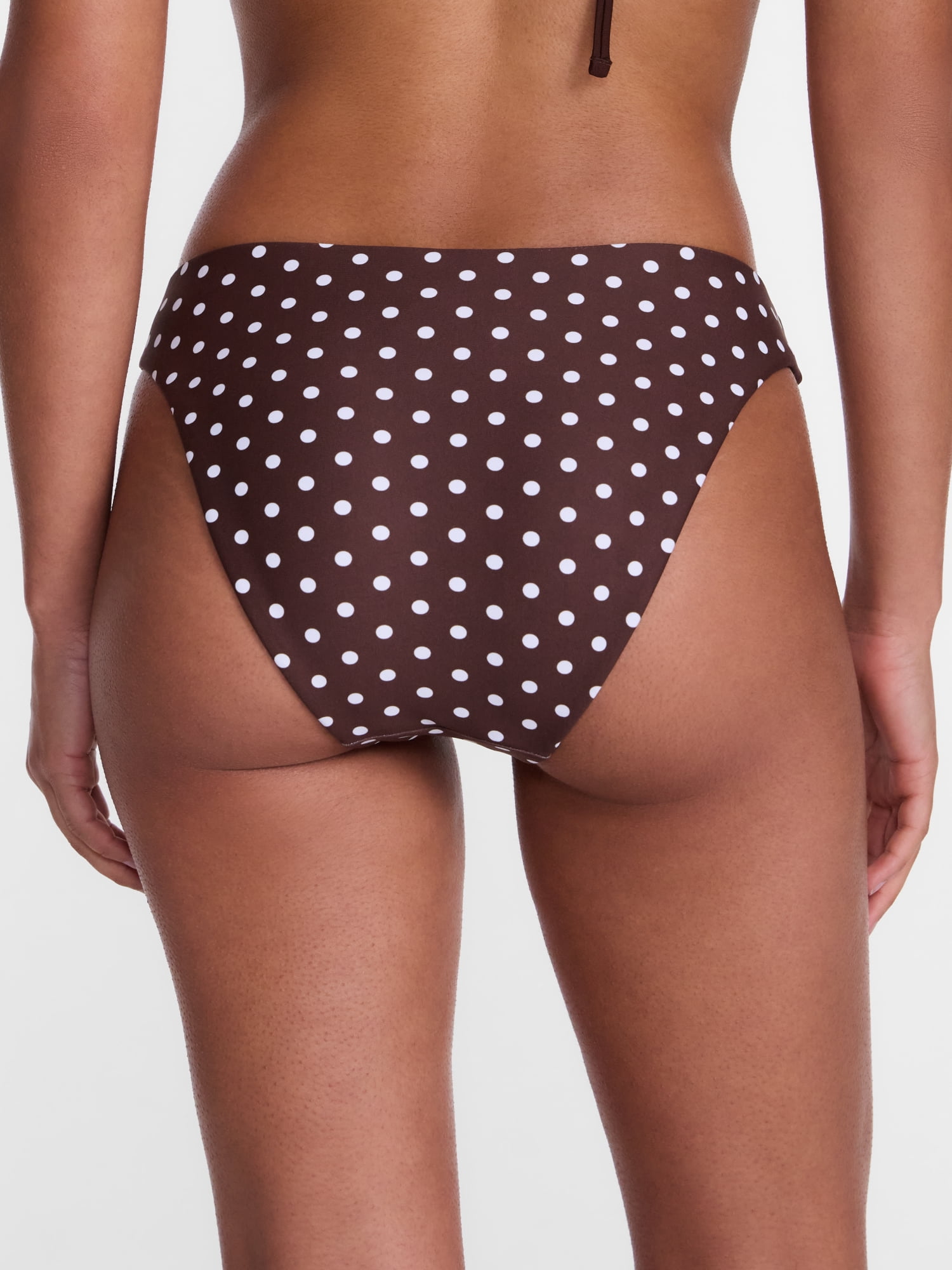 No Boundaries Reversible Polka Dot Hipster Bikini Bottoms, Women's XXS-XXL
