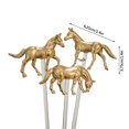 thumbnail image 3 of Set Of 3, Horse Drink Stirrers Swizzle Sticks For Cocktails, Swizzle Sticks, Reusable Horse Drink Stirrers，Coffee Beverage Party Bar Weddings Events, 3 of 5