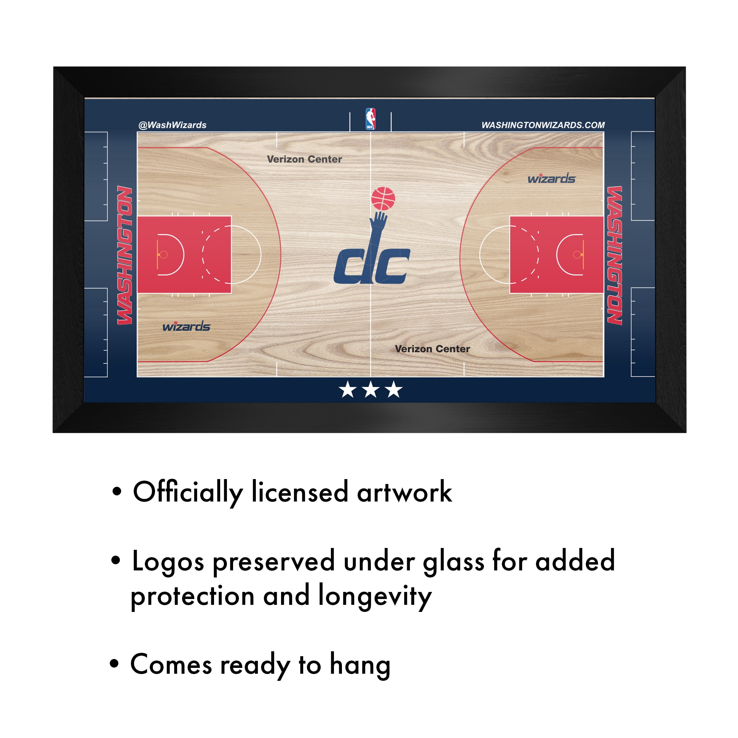 Washington Wizards Logo Ready-To-Hang Black Framed Wall Plaque