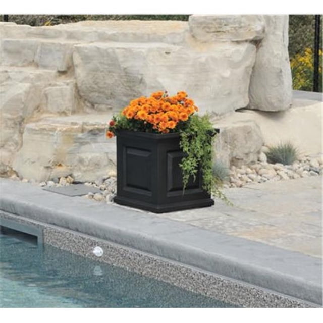 Jardinière Nantucket 16x16 Noire