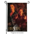 thumbnail image 2 of Farscape Crew Group Shot With Logo Weapons Raised John Crichton Aeryn Sun Garden Yard Flag, 2 of 4
