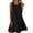 Black, variant on Tqcoqu Women's Linen Blend Sleeveless Round Neck A-Line Mini Dress with Pockets,Black Women's S-XXXL