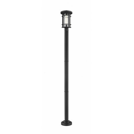 1 Light Outdoor Post Mount Lantern in Craftsman Style 10 inches Wide By 101.25 inches High Bailey Street Home 372-Bel-3173903