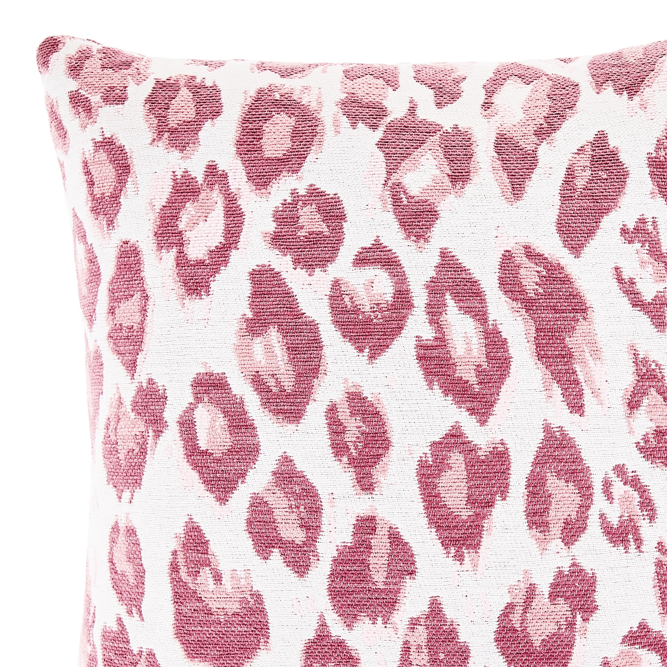 Mainstays 18 in x 18 in Pink Leopard Print Decorative Pillow