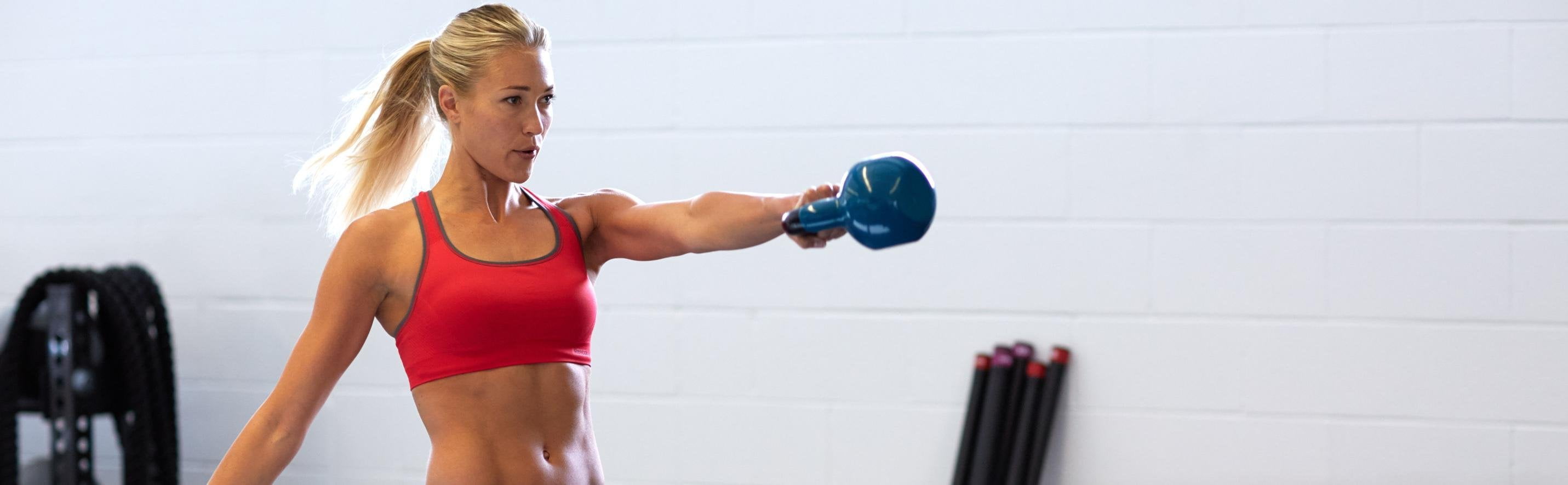 SPRI Deluxe Vinyl Kettlebell, 40 lbs, Single