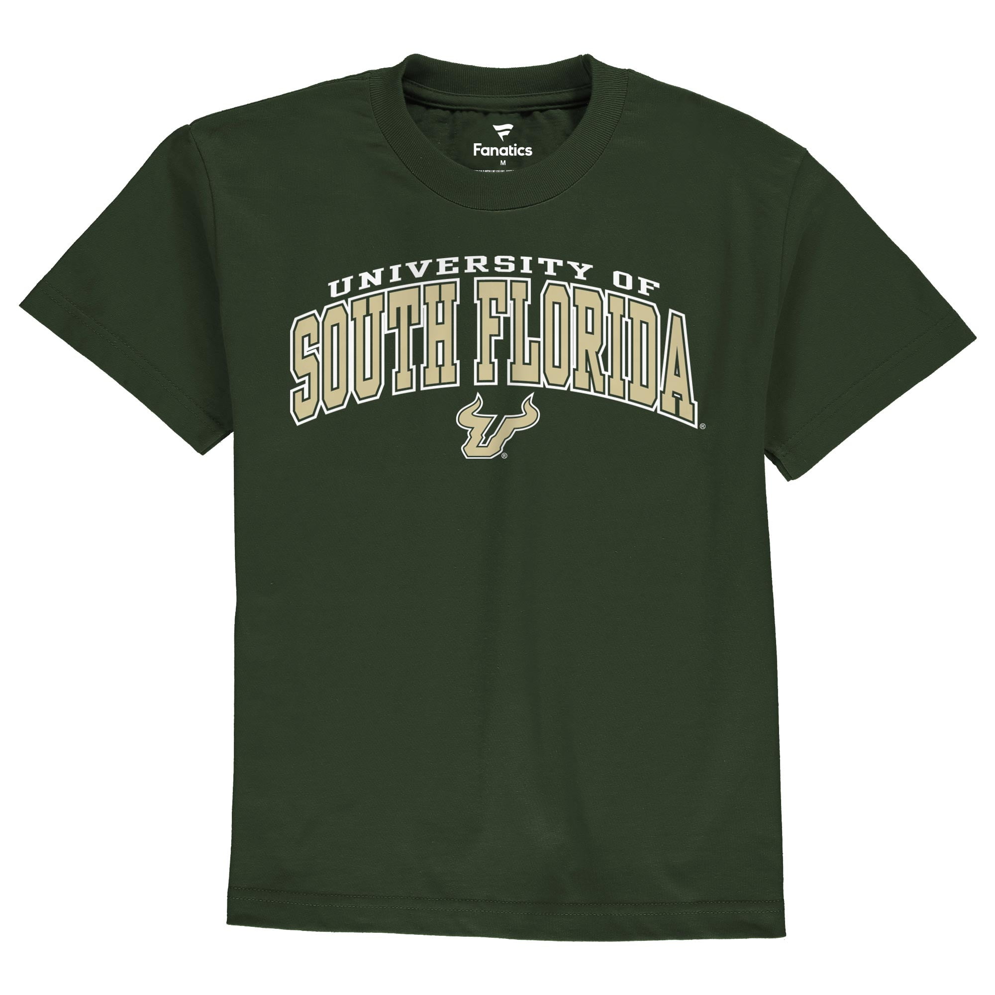 NCAA Girls Gen 2 University of South Florida Bulls Front Logo T-Shirt Sizes 7-18 