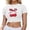 White, variant on Women's Slim Fit Cherry Bow Graphic Crop Top Y2K Short Sleeve Slim Fit Shirts Casual Summer Tee (Pink S)