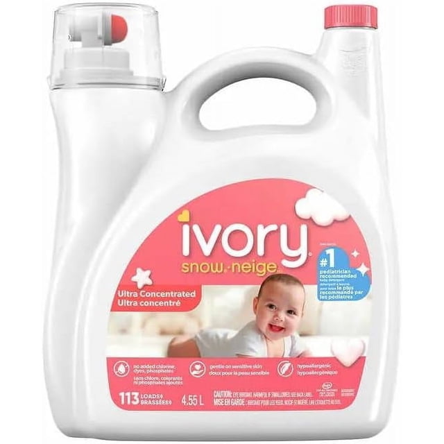 Ivory Détergent à Lessive Liquide pour la Neige 113 Brassées