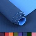 thumbnail image 3 of Yoga mat 0.2 inches thick, with nylon strap, suitable for both men and women - anti slip exercise mat, suitable for home yoga, Pilates, stretching, flooring, and fitness exercises, 3 of 8