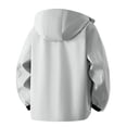 thumbnail image 4 of USNSM Mens Fleece Zipper Jacket Lightweight Insulated Water Resistant Windbreaker Hooded Fall Winter Jackets for Golf Casual Gray XL, 4 of 8