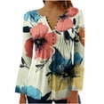 thumbnail image 3 of QATAINLAV Womens Button Down Tunic Shirts Cute Graphic Print Long Sleeve Blouse Going Out Tops Fashion Clothes, Multicolor, XXXXXL, 3 of 6