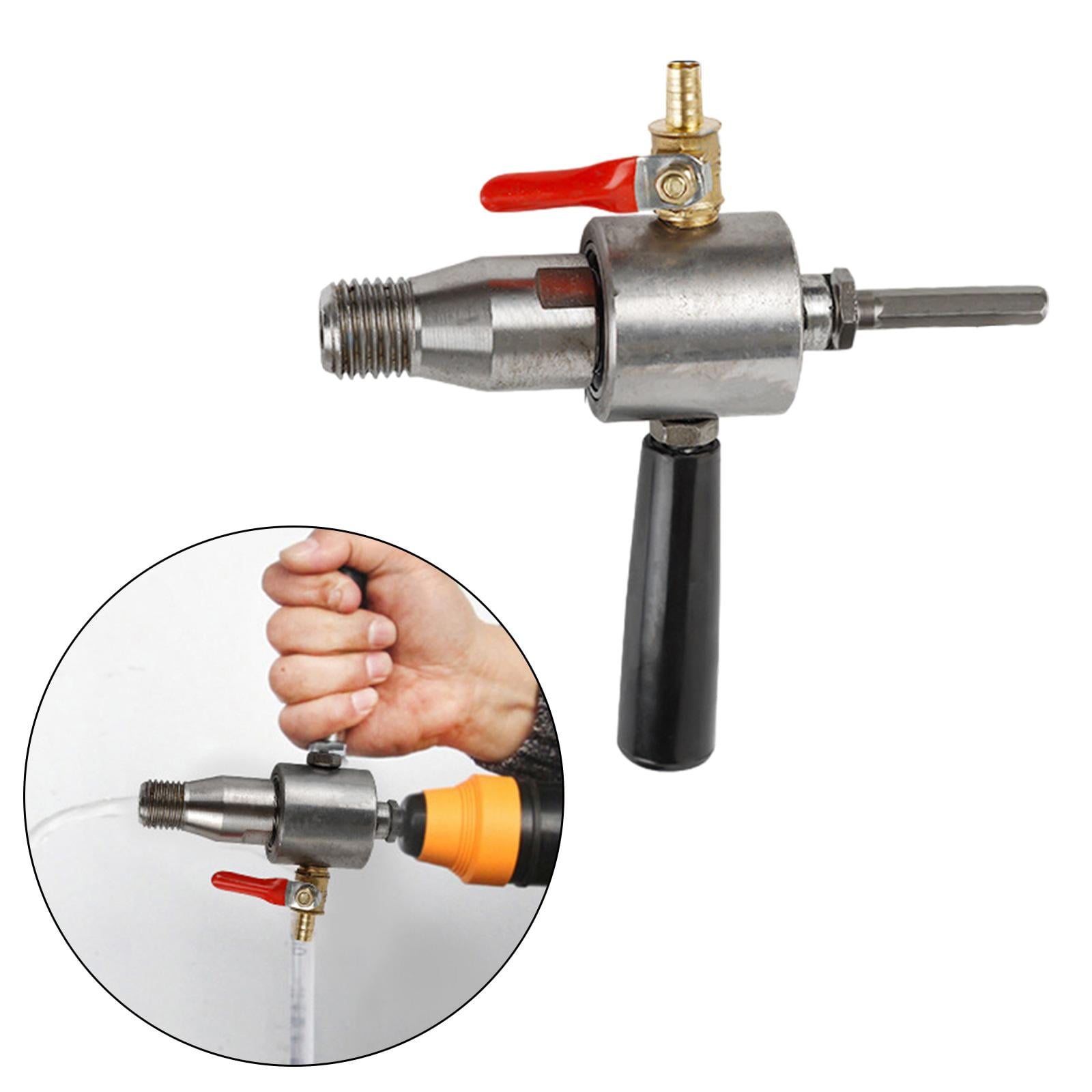figatia Electric Drill Water Drill Tool Adapter Adjustable Accessory Sturdy Multipurpose Electric Hammer Connection Head With 1 Hex Handle