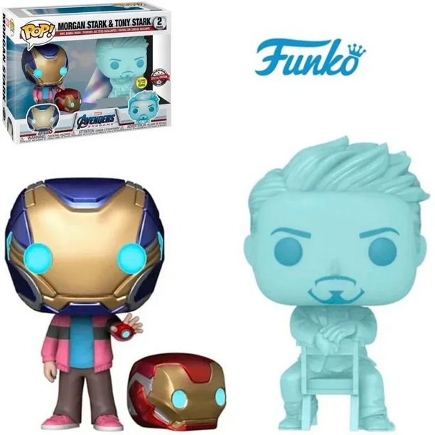 2025 FUNKO POP NEW Superhero Periphery Morgan Stark Tony Stark 2 Figuras de acción de vinilo limitadas Juguetes para niños Regalos de cumpleaños