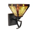 thumbnail image 6 of CHLOE Lighting INNES Mission-Style 1-Light Blackish Bronze Finish Wall Sconce 6" Shade, 6 of 8