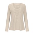 thumbnail image 5 of CAIXIA Long Sleeve Shirts for Women Boho Tops Trendy Blouses Dressy Casual Lace Tops Fall Outfits Fashion Winter Clothing Tunic Tops Loose Fit Business Casual Outfits, 5 of 6