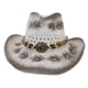 thumbnail image 3 of Sombrero de vaquero clásico para el sol, sombrero de playa de verano ajustable para verano, vacaciones, viajes, Blanco, 3 of 6