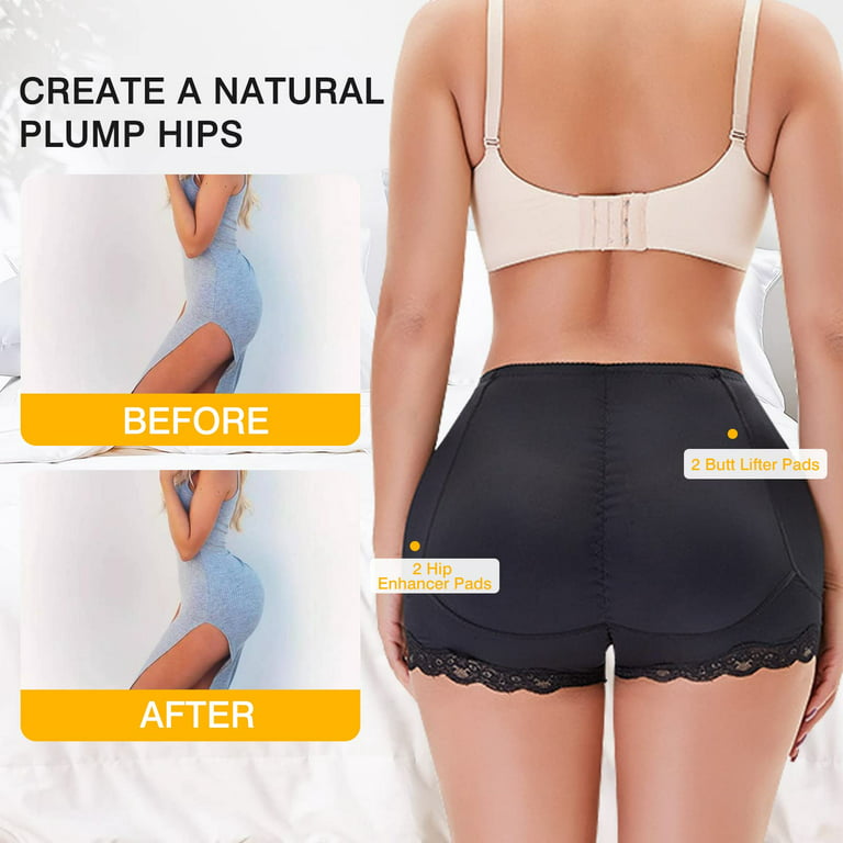 Women's Butt Pads for Bigger Butt Lifting Shapewear Hip Dip Pads Padded  Underwear Enhancer Shorts Removable