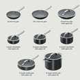 thumbnail image 2 of Ninja NeverStick Ceramic Pro Juego de utensilios de cocina de 14 piezas, ollas y sartenes antiadherentes con tapas de vidrio, cerámica, acero inoxidable, apto para estufa a horno, compatible con todas, 2 of 5