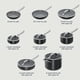 thumbnail image 2 of Ninja NeverStick Ceramic Pro Juego de utensilios de cocina de 14 piezas, ollas y sartenes antiadherentes con tapas de vidrio, cerámica, acero inoxidable, apto para estufa a horno, compatible con todas, 2 of 5