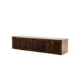 thumbnail image 2 of Walnut Color Mid-Century Walnut Wood TV Stand 86.6 x 15.7 x 16.5 in, 2 of 5