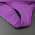 thumbnail image 6 of Bigersell Lace G-String Thong Panties Lingerie Briefs Underwear Side Tie Bikini Panties for Women Mesh Floral Lace Bikini Panties Women’s Underpants Purple One Size, 6 of 7