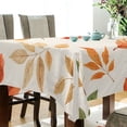 thumbnail image 5 of Yayeee Tablecloths 60" x 108" Rectangle Wrinkle Resistant Party Table Cover, Beige Autumn Leaves, 5 of 8