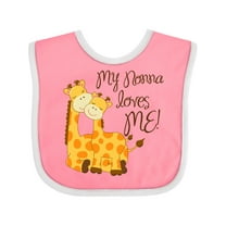 Inktastic My Nonna Loves Me Boys or Girls Baby Bib