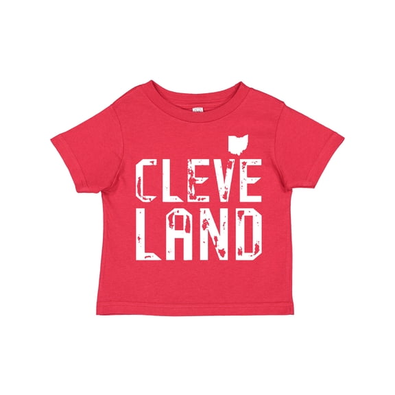 Inktastic Cleveland, Ohio Distressed Font Boys or Girls Toddler T-Shirt