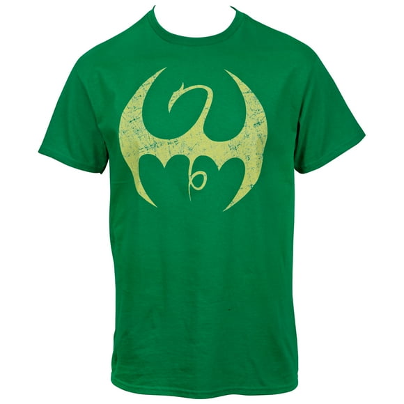 Iron Fist Distressed Symbol Men's T-Shirt-3XLarge