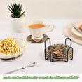 thumbnail image 6 of Woman Of Face 6 Pcs Drink Coasters with Holder Absorbent Coasters Woven Coasters for Drinks Table Desk Protection Home Decor, 6 of 7