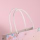 thumbnail image 5 of Bolsa de regalo romántica con flores rosas, bolsa de regalo con forma de castillo y corona, bolso de mano con flores, regalo, interior espacioso, uso versátil, 5 of 6