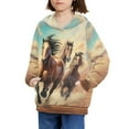 thumbnail image 3 of DISNIMO Horse Hoodies for Boys 6-7 Sweatshirt with Hoodie Sweatshirts for Boys and Girls Matching Hoodies Pullover Graphic Streetwear Hoodie with Pockets Children Fall Clothes Soft, 3 of 7