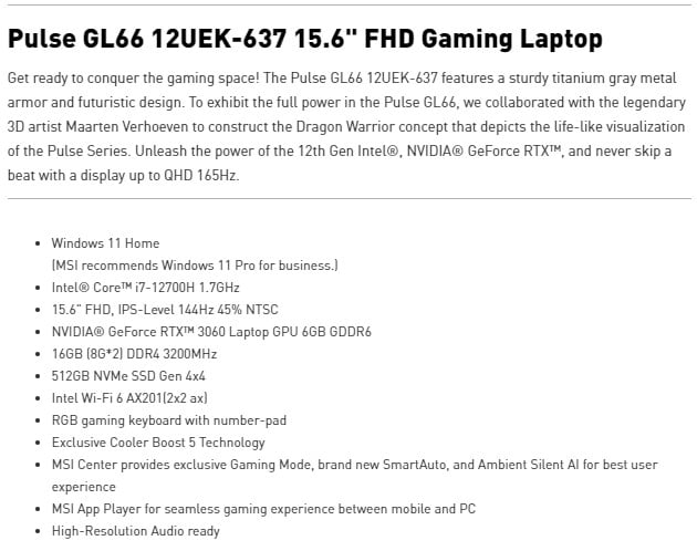 MSI 12UEK-637US 15.6