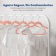 thumbnail image 3 of Ganchos de Terciopelo Premium Serenelife, Ahorradores de Espacio, Resistentes, con Gancho Metálico Giratorio de 360°, para Trajes, Pantalones y Vestidos, Rosa, Pack 10, 3 of 7