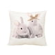 thumbnail image 2 of Uuiauoio Easter Home Decorations Garland Bunny Pillow Covers Floral Rabbit Throw Cushion Cover Decorative Pillows for Bed Couch Home Sofa Living Room Rustic Farmhouse Decor, 2 of 6