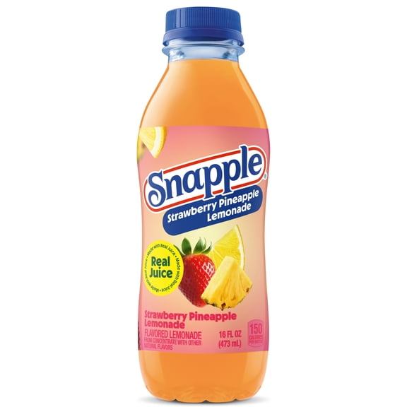 Snapple Strawberry Pineapple Lemonade, 16 fl oz recycled plastic bottle