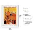 thumbnail image 2 of Fly to Kuala Lumpur Malaysia - Singapore Airlines - Vintage Airline Travel Poster by Seah Kim Joo c.1960s - Japanese Unryu Rice Paper Art Print (Unframed) 18 x 24 in, 2 of 4