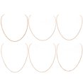 thumbnail image 2 of SHISUYAN 6pcs Plated Rope Chain with Lobster Clasps Stainless Steel Necklace Chain Cable Chain Necklace for Jewelry Making Craft ( Random Style ), 2 of 8