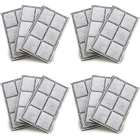 - NISPIRA Premium Platium Charcoal Water Filter Replacement for Drinkwell Pet Fountain - 12 Filters