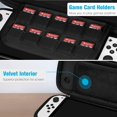 thumbnail image 6 of Fintie Slim Carrying Case for Nintendo Switch OLED Model 2021/Switch 2017 Shockproof Protective Cover Travel Storage Bag w/10 Game Cartridges, 6 of 8