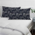 thumbnail image 4 of Vintage Flowers Throw Pillow Covers, Dark Blue Dandelion Plants Pastoral Botanical Soft Breathable Pillow Cases with Invisible Zipper, Queen Size Pillowcases for Couch Bed Sofa Chair 20x30 Inches, 4 of 9