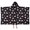Black Cartoon Unicorn-1, variant on Black Cartoon Unicorn Lightning Pattern Hooded Bath Towel，50"x30" for Ages 3 To 12 Kids, Quick Dry Lightweight Soft Microfiber Hood Beach Towel Cover Up for Kids