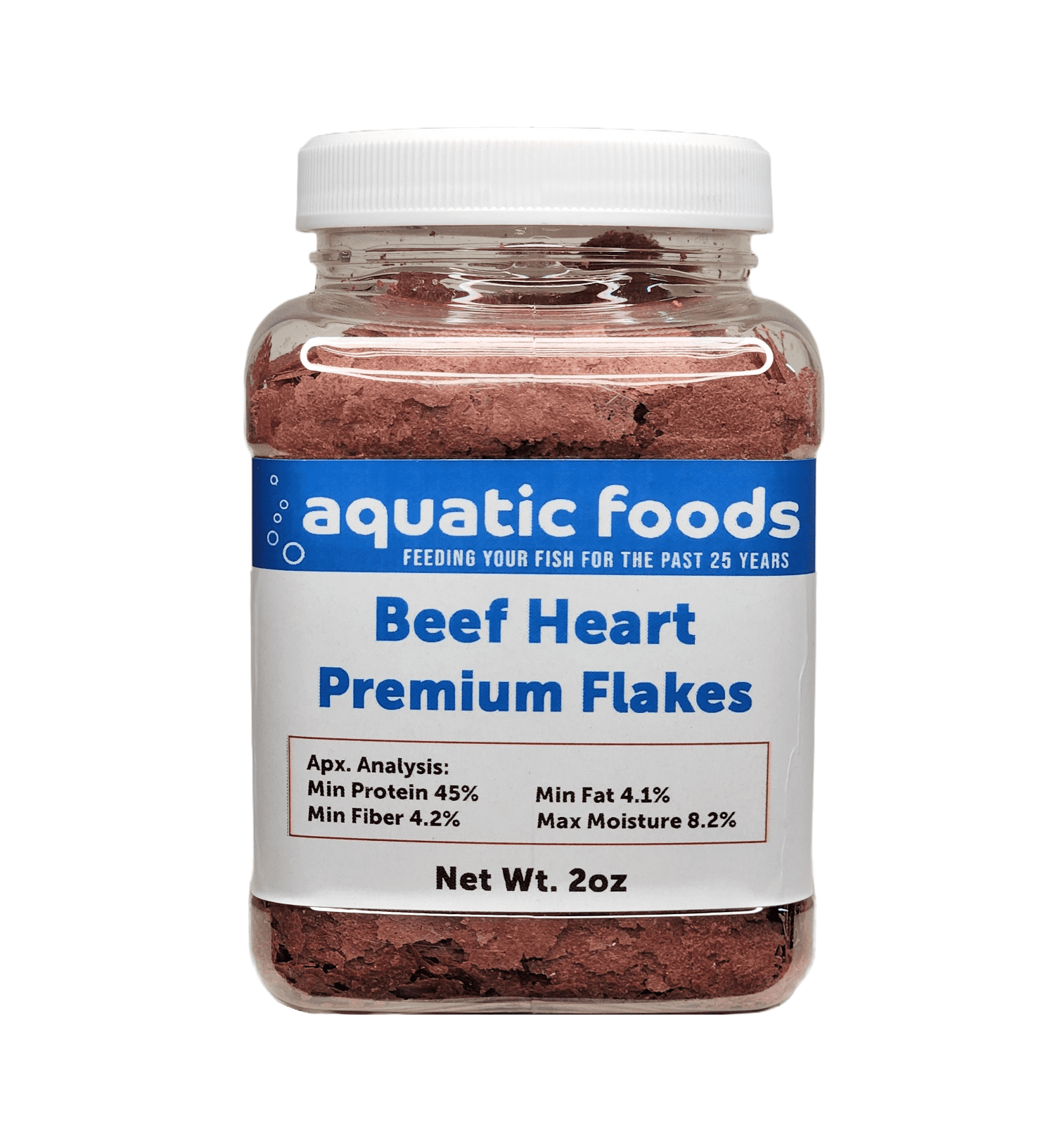 Beef Heart Enhanced Premium Flakes for Discus, Cichlids, All Tropical
